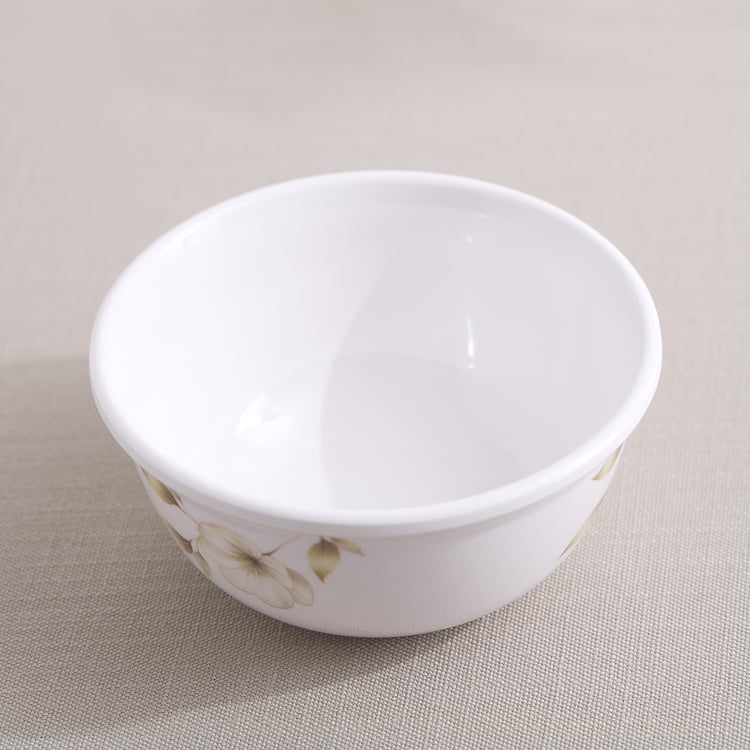 Meadows Gold Melamine Floral Print Katori - 250ml
