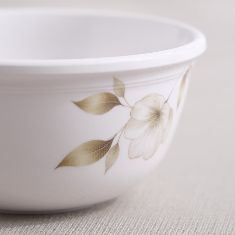 Meadows Gold Melamine Floral Print Katori - 250ml