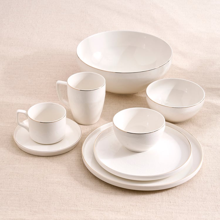Altius Embossed Floral New Bone China Cereal Bowl - 400ml