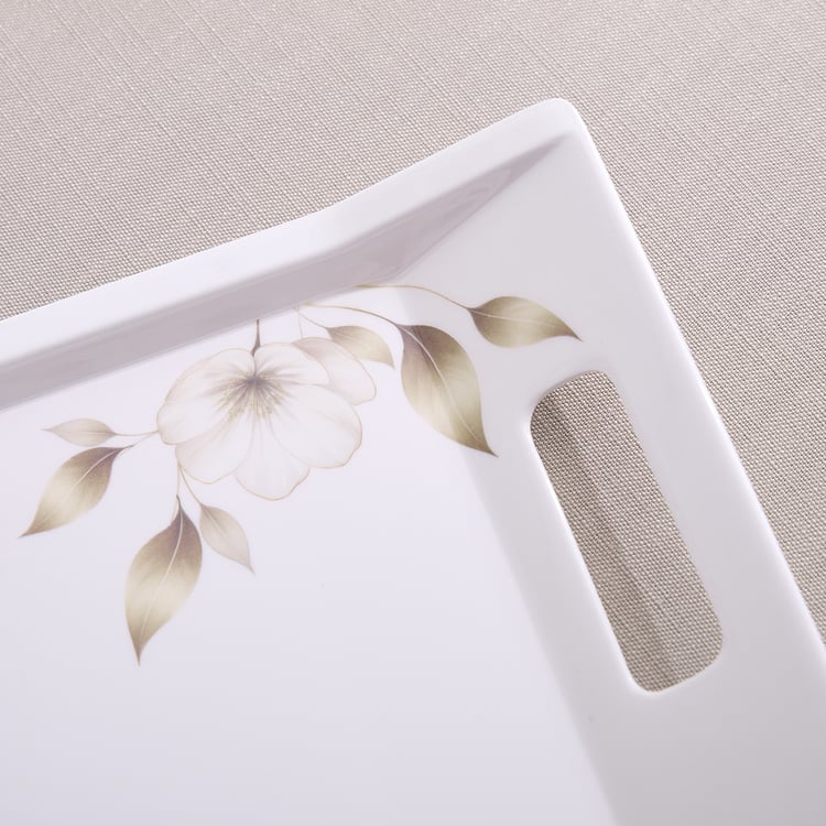 Meadows Gold Melamine Printed Serving Tray - 23x17cm
