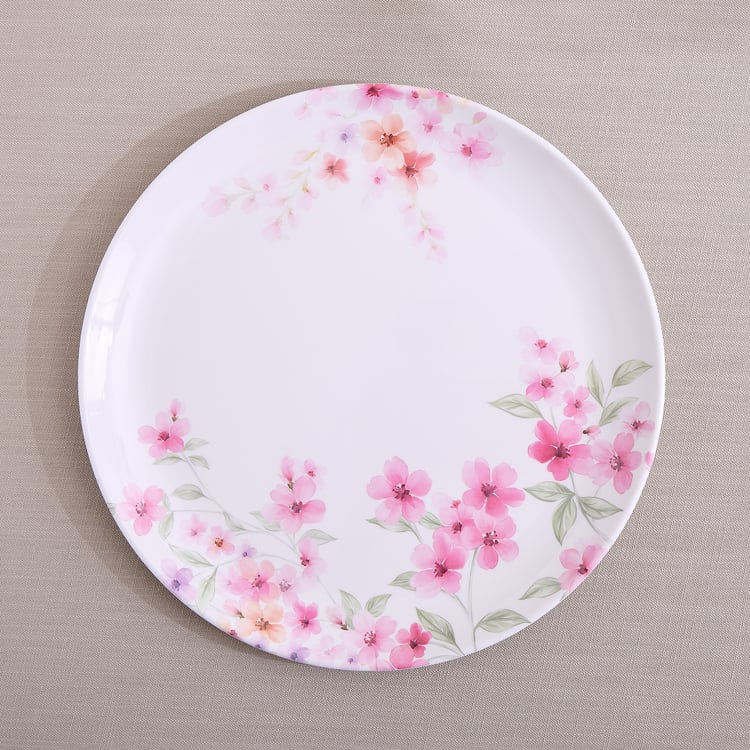 Meadows Decal Melamine Floral Print Dinner Plate - 28cm