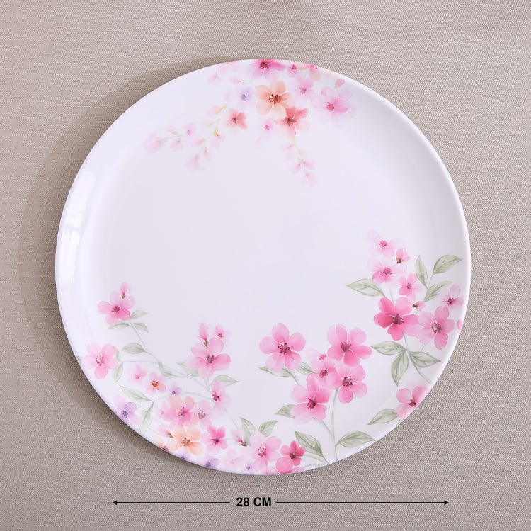 Meadows Decal Melamine Floral Print Dinner Plate - 28cm