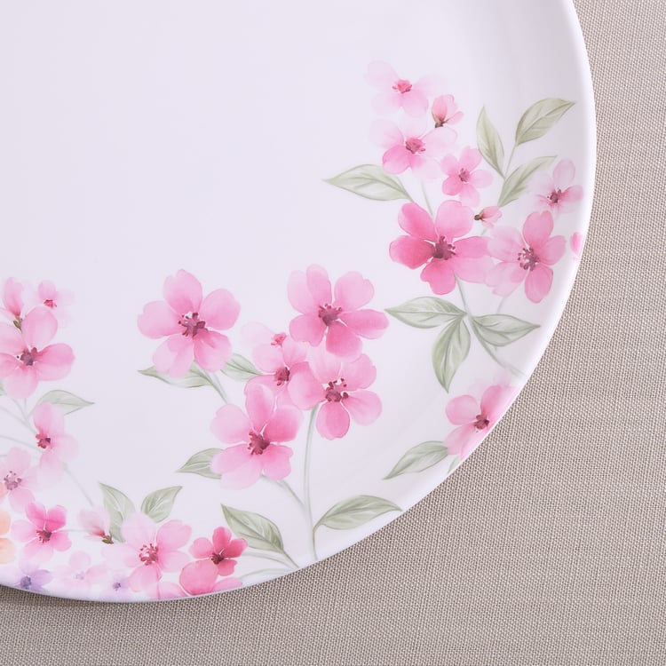 Meadows Decal Melamine Floral Print Dinner Plate - 28cm