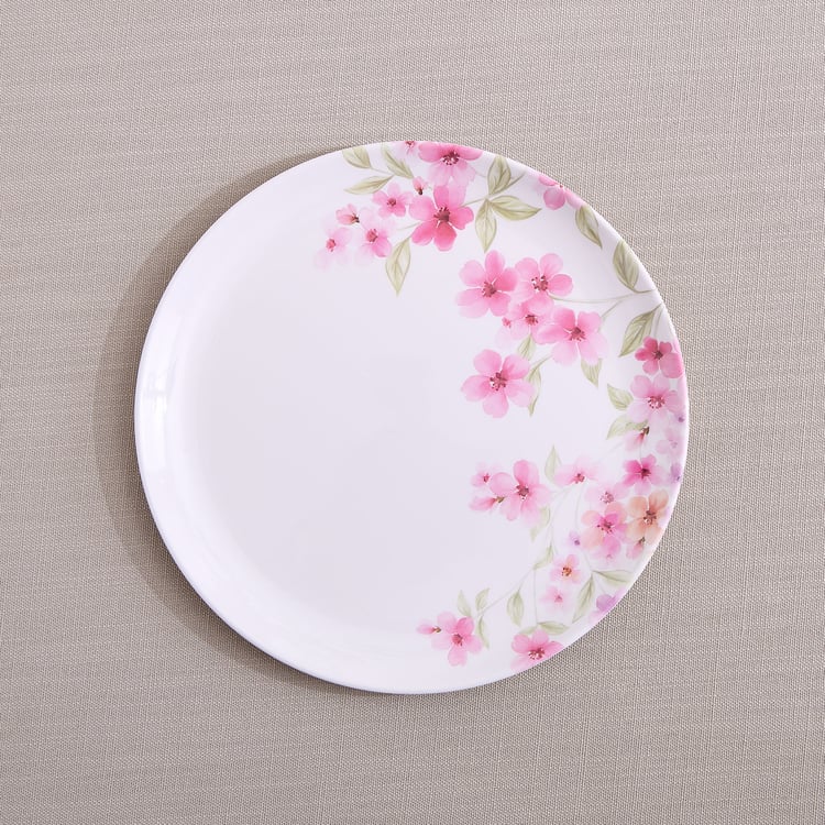 Meadows Decal Melamine Floral Print Side Plate - 22cm