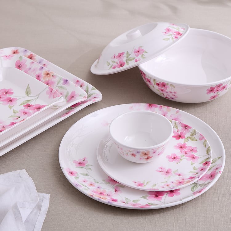 Meadows Decal Melamine Floral Print Side Plate - 22cm