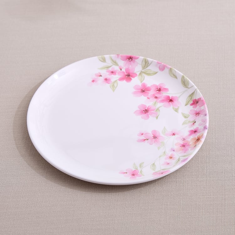 Meadows Decal Melamine Floral Print Side Plate - 22cm