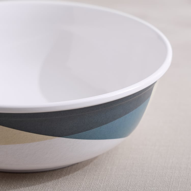 Meadows Decal Melamine Printed Serving Bowl with Lid - 1.4L