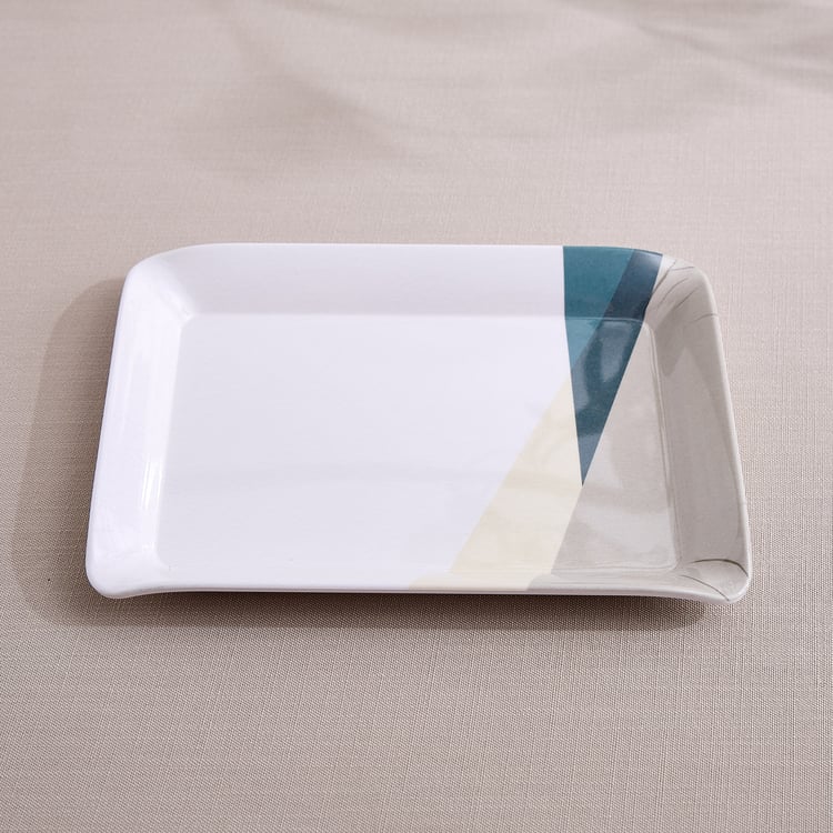 Meadows Decal Stylo Melamine Printed Serving Tray - 30x17cm