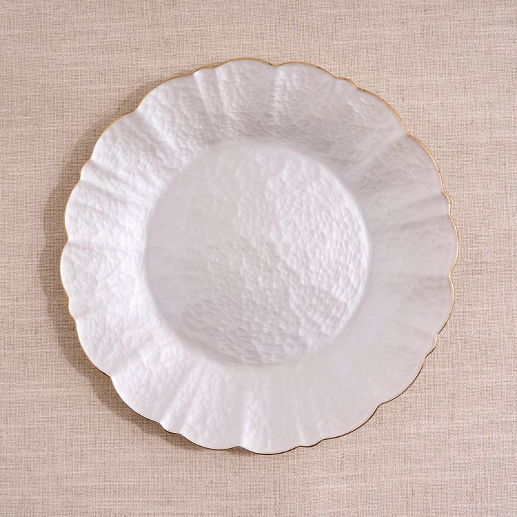 Signature Serve Pearl Set of 2 Glass Dinner Plates - 27cm