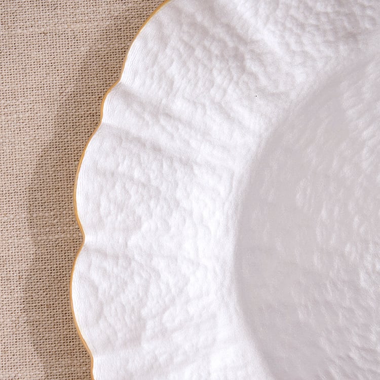 Signature Serve Pearl Set of 2 Glass Dinner Plates - 27cm