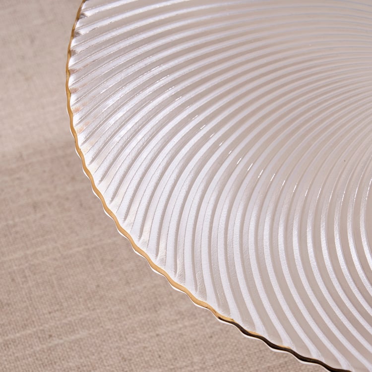Signature Serve Swirl Glass Cake Stand