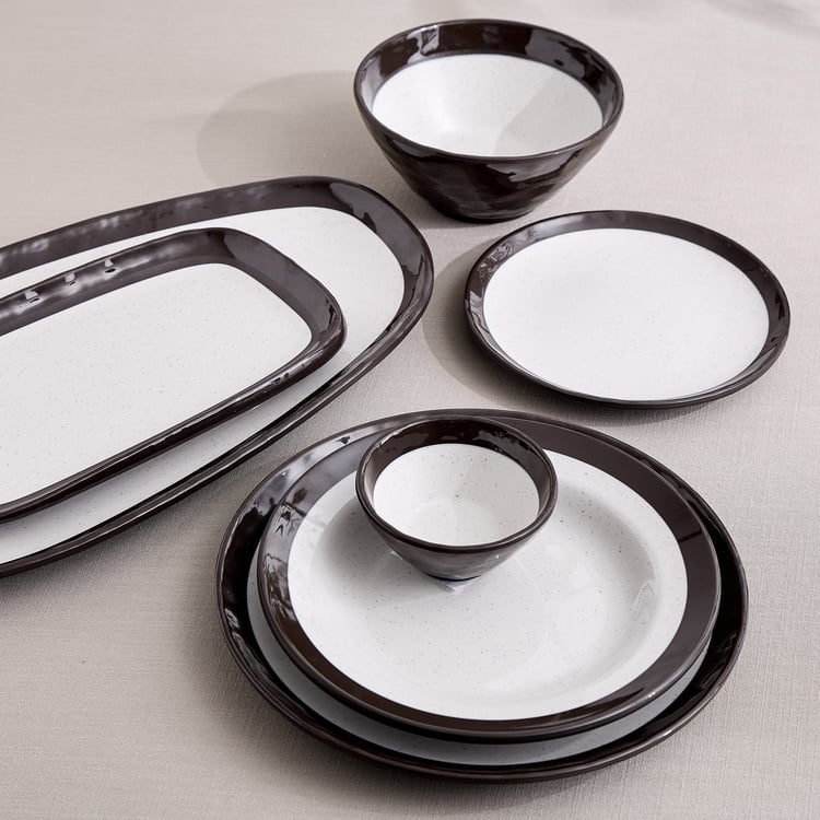 Medows Solid Cedar Melamine Dinner Plate - 26cm