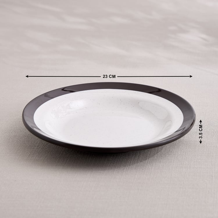 Medows Solid Cedar Melamine Deep Dish - 23cm