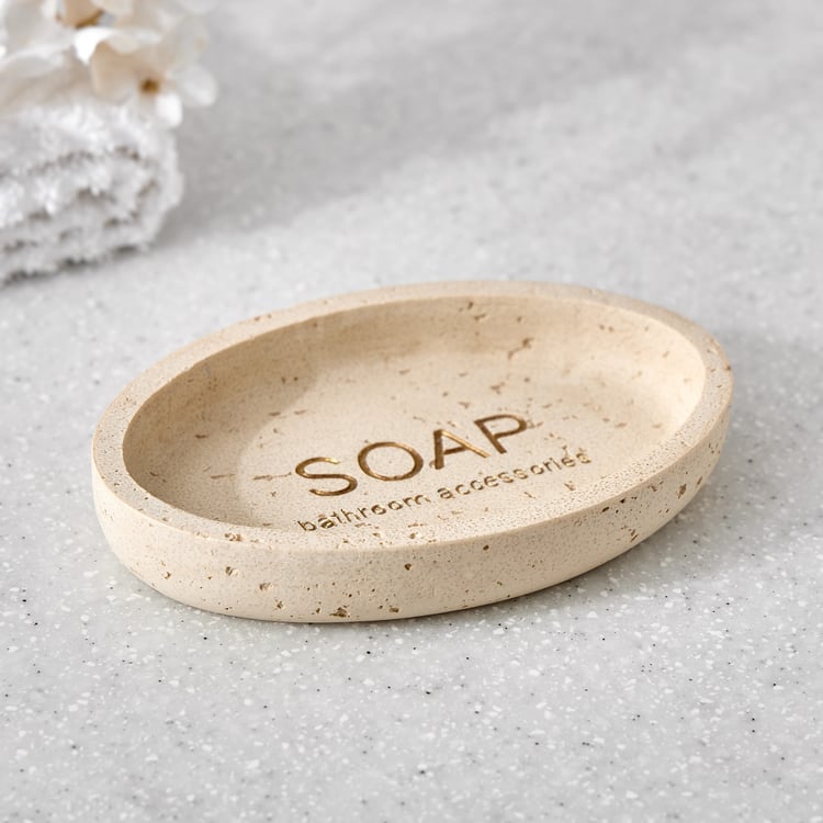 Opulance Garnet Text Polyresin Soap Dish