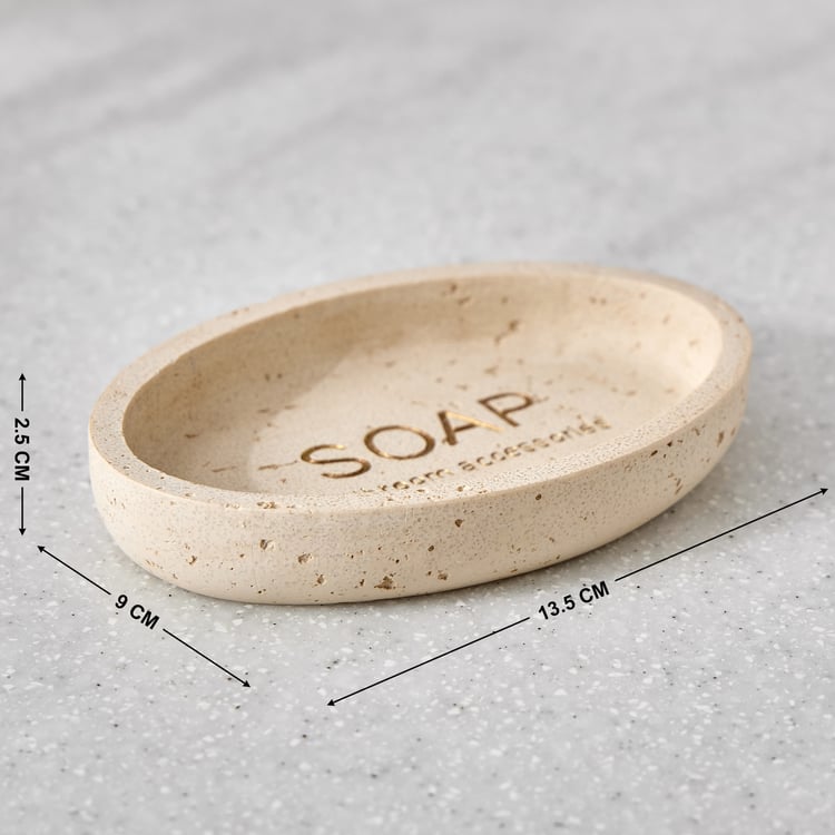 Opulance Garnet Text Polyresin Soap Dish