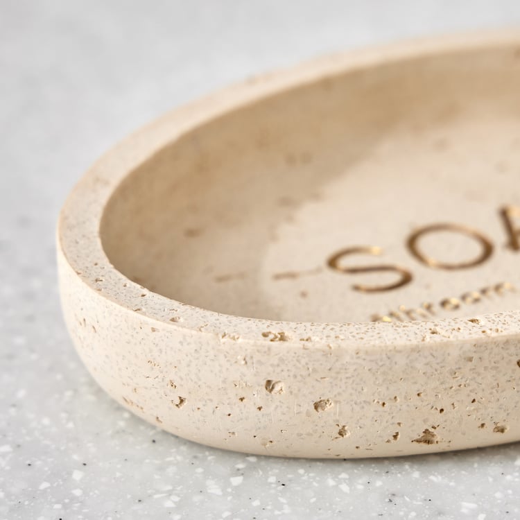 Opulance Garnet Text Polyresin Soap Dish