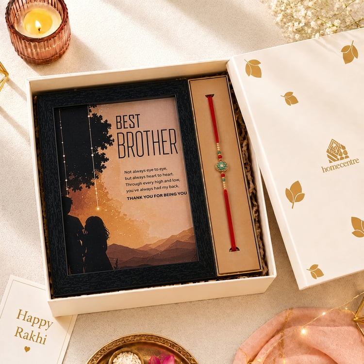 Bandhan Eden Best Brother Picture Frame with Rakhi