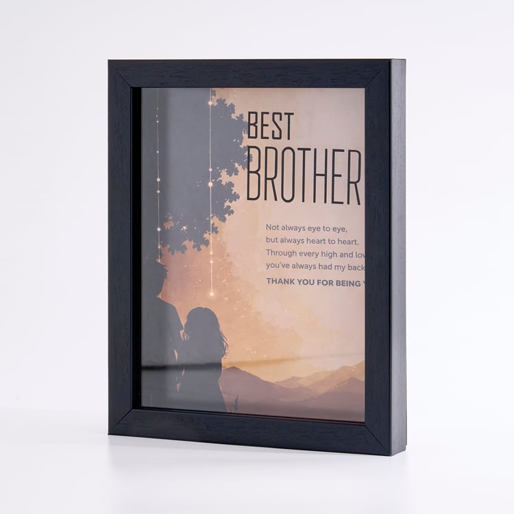 Bandhan Eden Best Brother Picture Frame with Rakhi