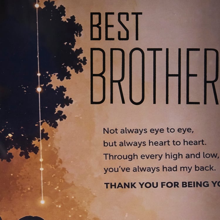 Bandhan Eden Best Brother Picture Frame with Rakhi