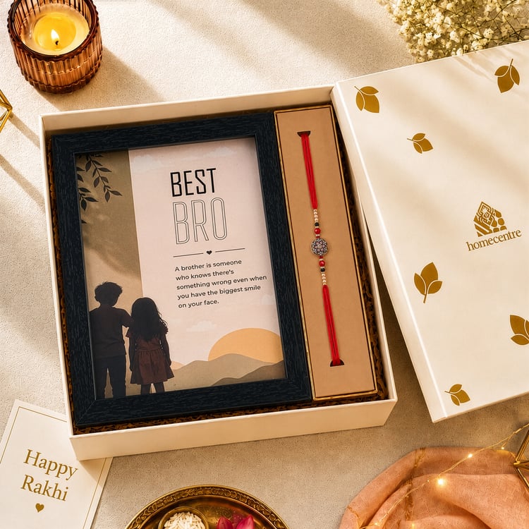Bandhan Eden Best Brother Picture Frame with Rakhi