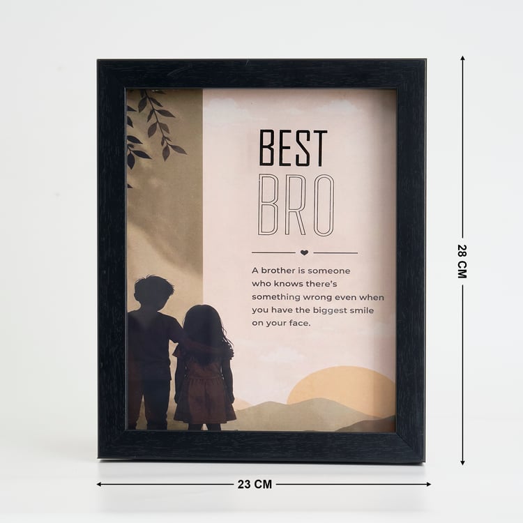 Bandhan Eden Best Brother Picture Frame with Rakhi