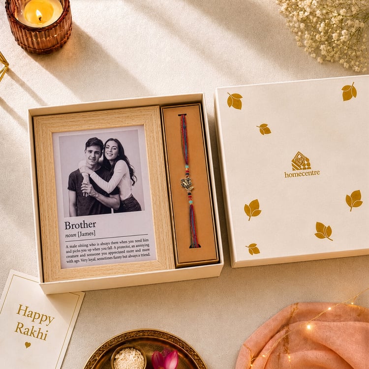 Bandhan Eden Best Brother Photo Frame with Rakhi