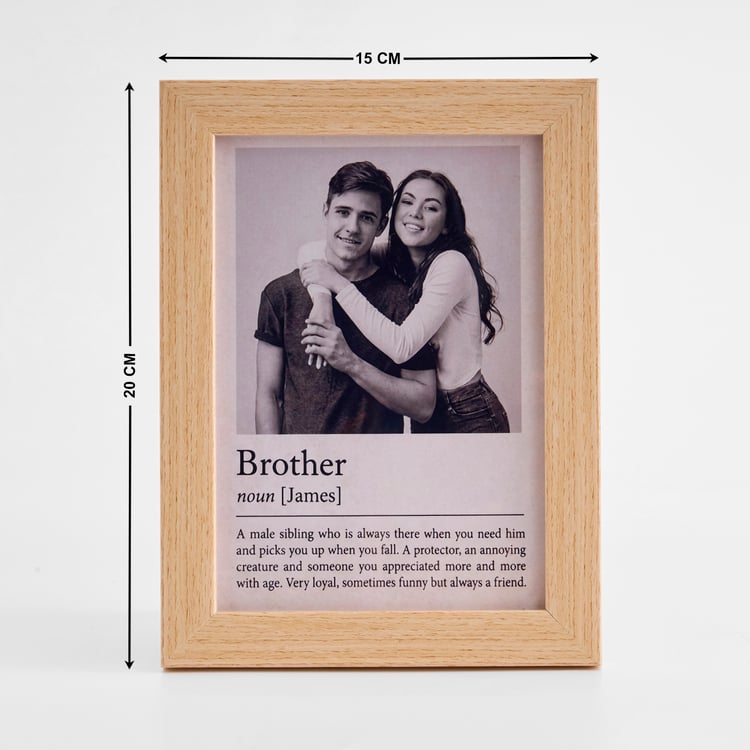 Bandhan Eden Best Brother Photo Frame with Rakhi