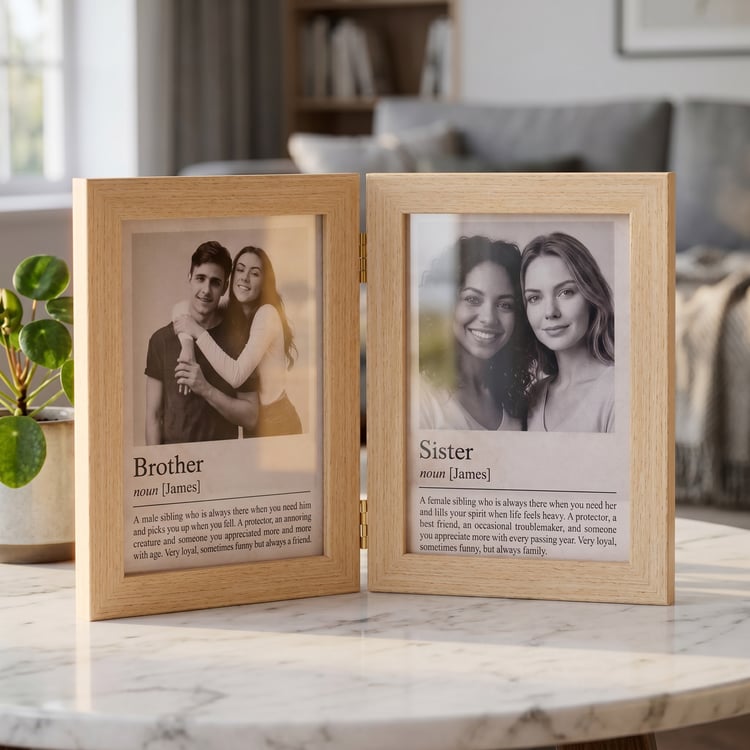 Bandhan Eden Foldable Photo Frame with Rakhi