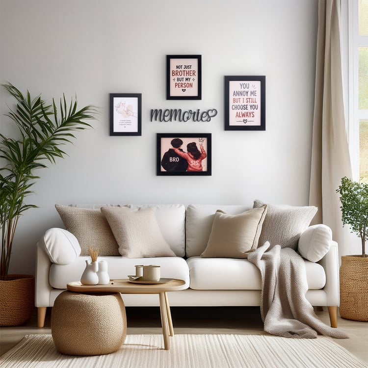 Bandhan Eden Set of 4 Brother Picture Frames with Plaques