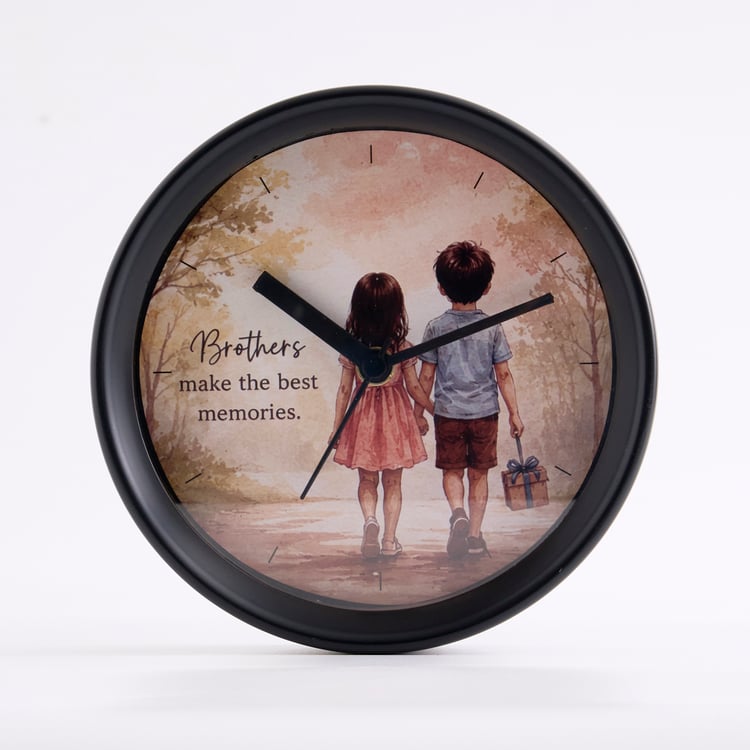 Bandhan Eden Printed Table Clock - 16x5.5cm