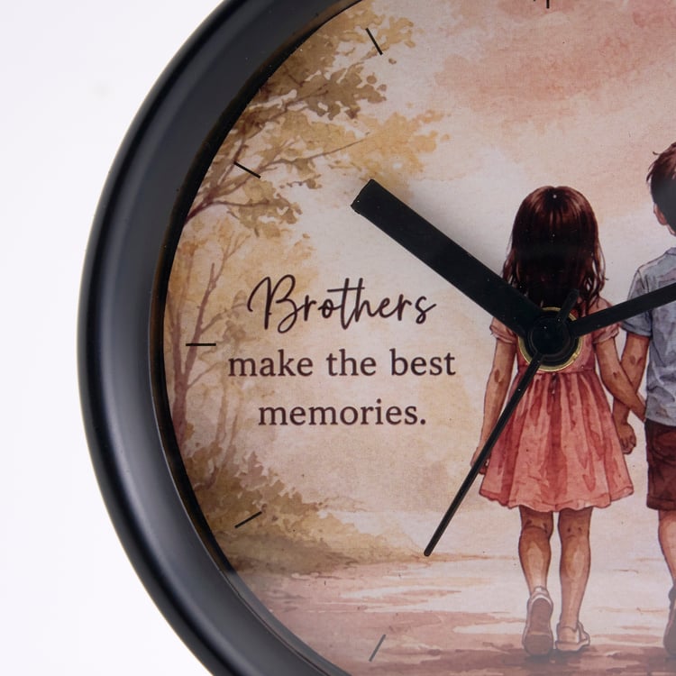 Bandhan Eden Printed Table Clock - 16x5.5cm