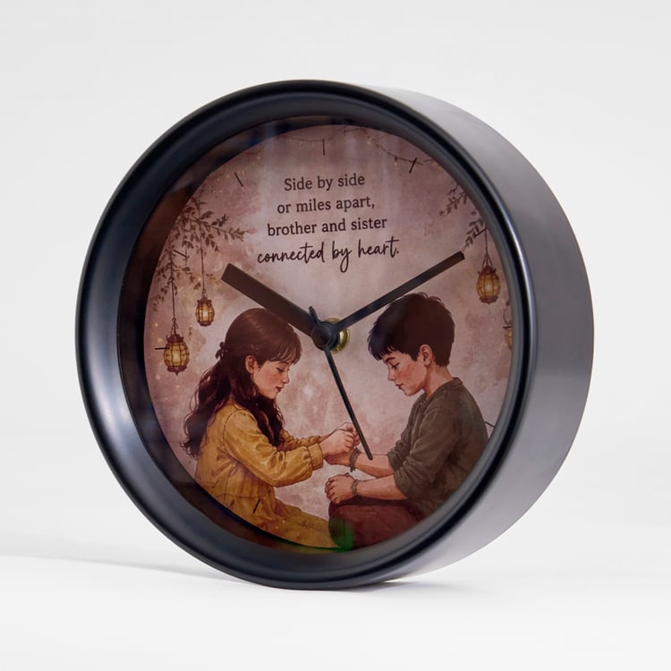 Bandhan Eden Rakhi Table Clock - 16cm