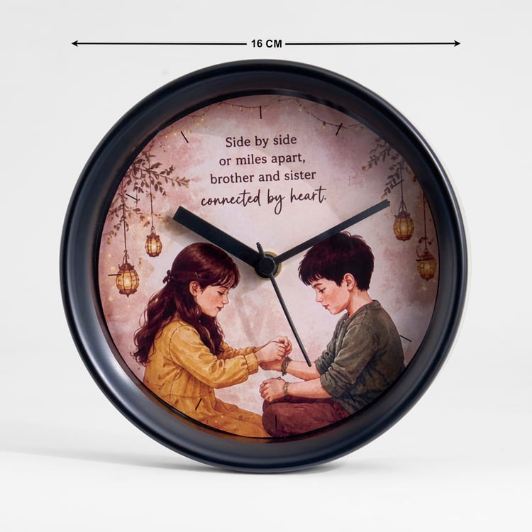 Bandhan Eden Rakhi Table Clock - 16cm