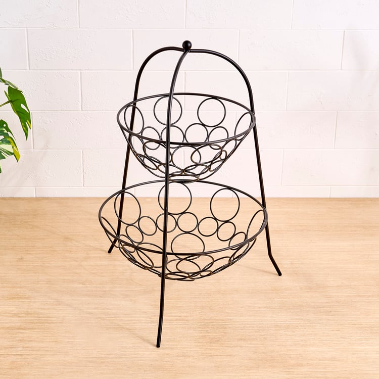 Orion Trenton Metal 2-Tier Vegetable and Fruit Basket