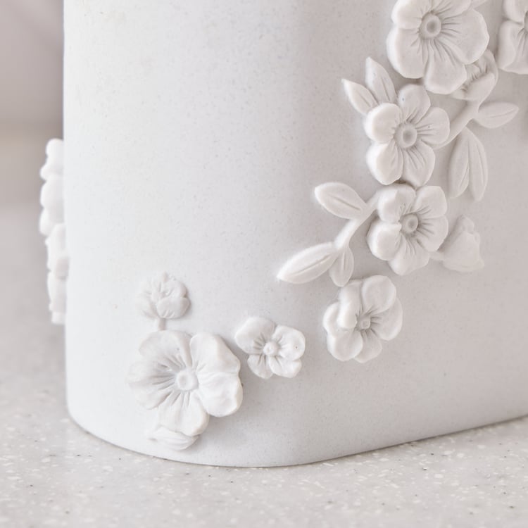 Ferny Aurelio Polyresin Floral Tooth Brush Holder