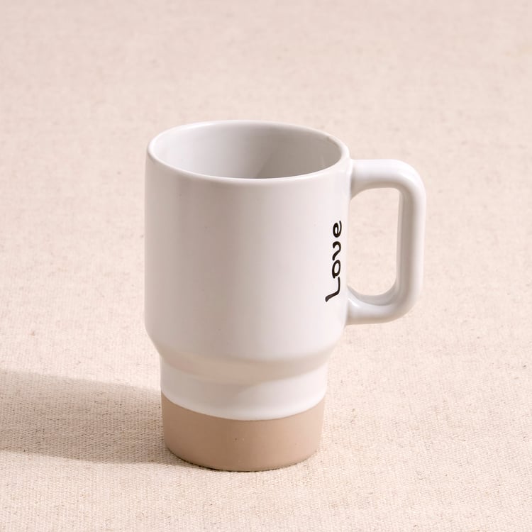 Boxed Love Set of 4 Porcelain Printed Stackable Mugs - 150ml