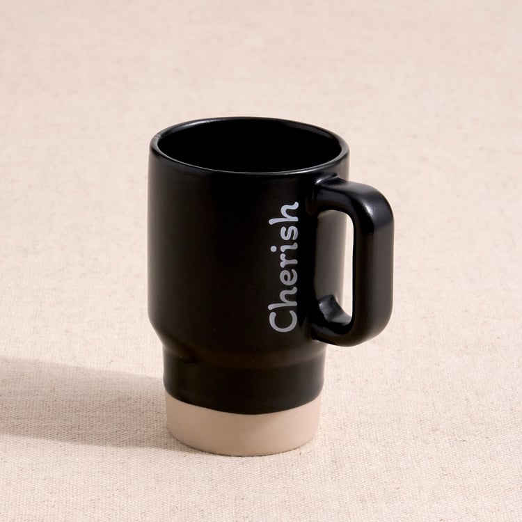Boxed Love Set of 4 Porcelain Printed Stackable Mugs - 150ml