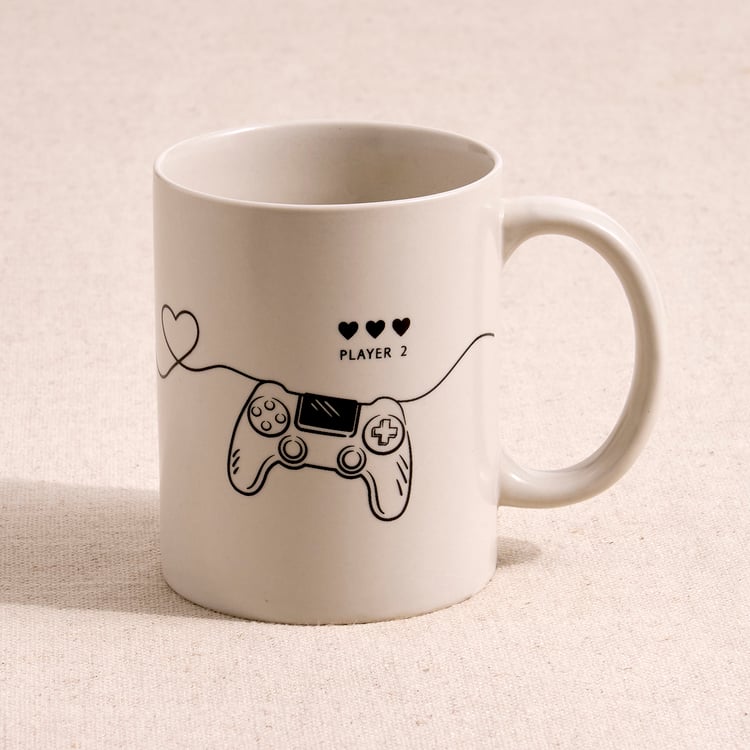 Boxed Love Game Big Set of 2 Porcelain Mugs - 340ml
