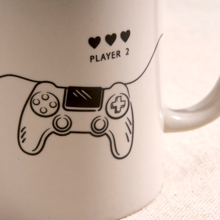 Boxed Love Game Big Set of 2 Porcelain Mugs - 340ml