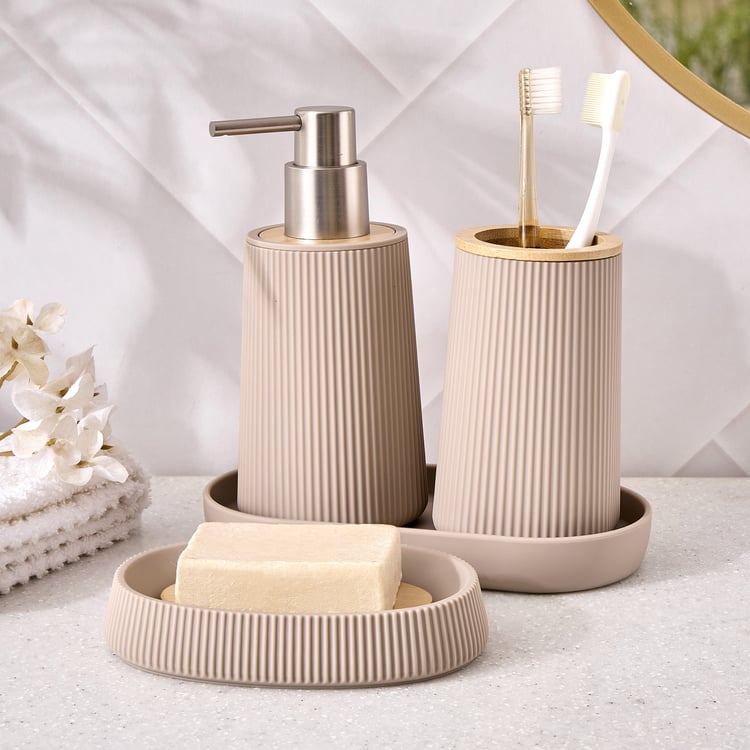 Intelio Auric Ribbed Soap Dispenser