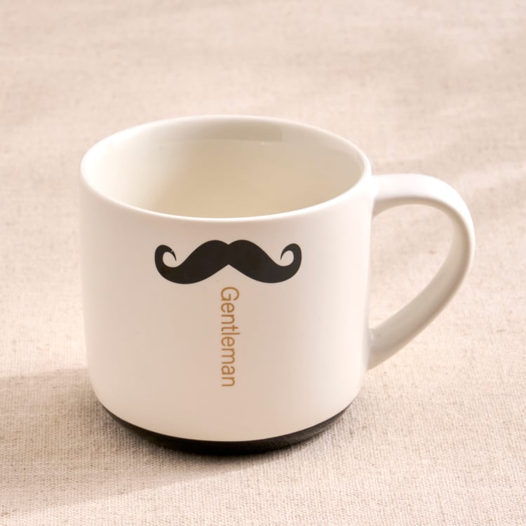 Musing Set of 2 Printed Bone China Mugs - 410ml
