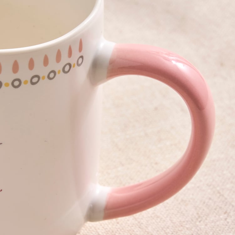 Musing Set of 2 Floral Print Bone China Mugs - 375ml