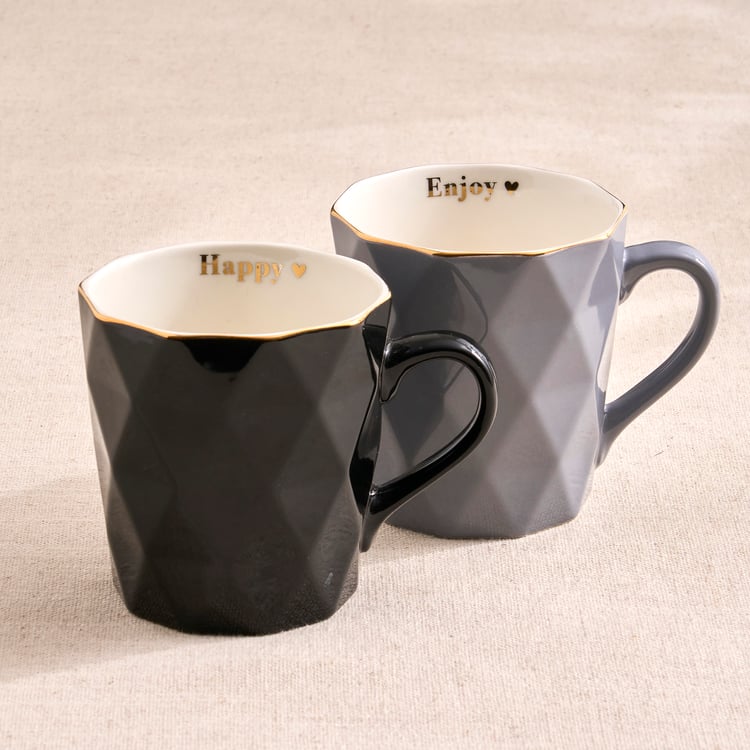 Musing Set of 2 Bone China Mugs - 320ml