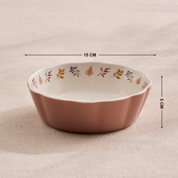Blooming Autumn Set of 2 Bone China Bowls - 320ml