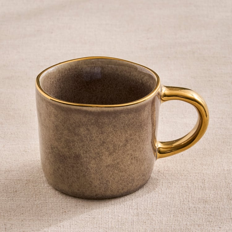Earthbound Acorn Stoneware Cup and Saucer Set - 200ml