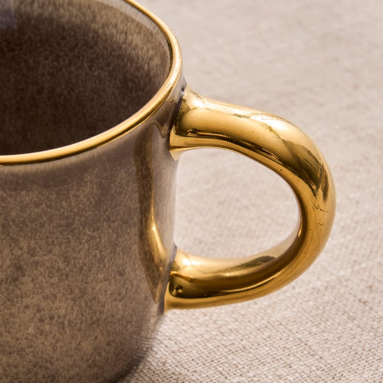 Earthbound Acorn Stoneware Cup and Saucer Set - 200ml