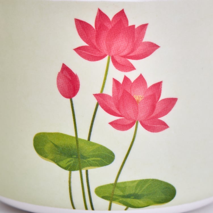 Koi Pond Set of 4 Melamine Printed Jars with Tray - 200ml