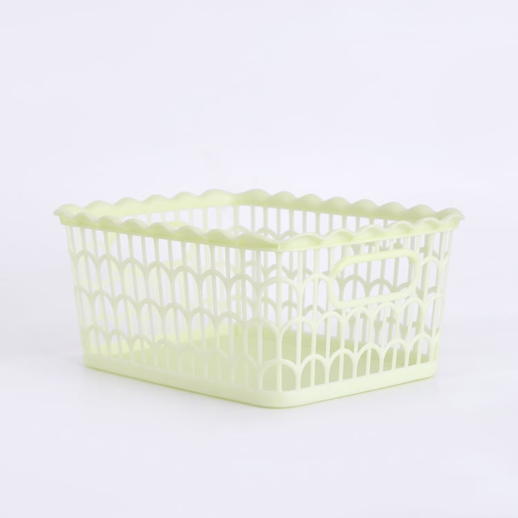 Corsica Polypropylene Scallop Basket - Small