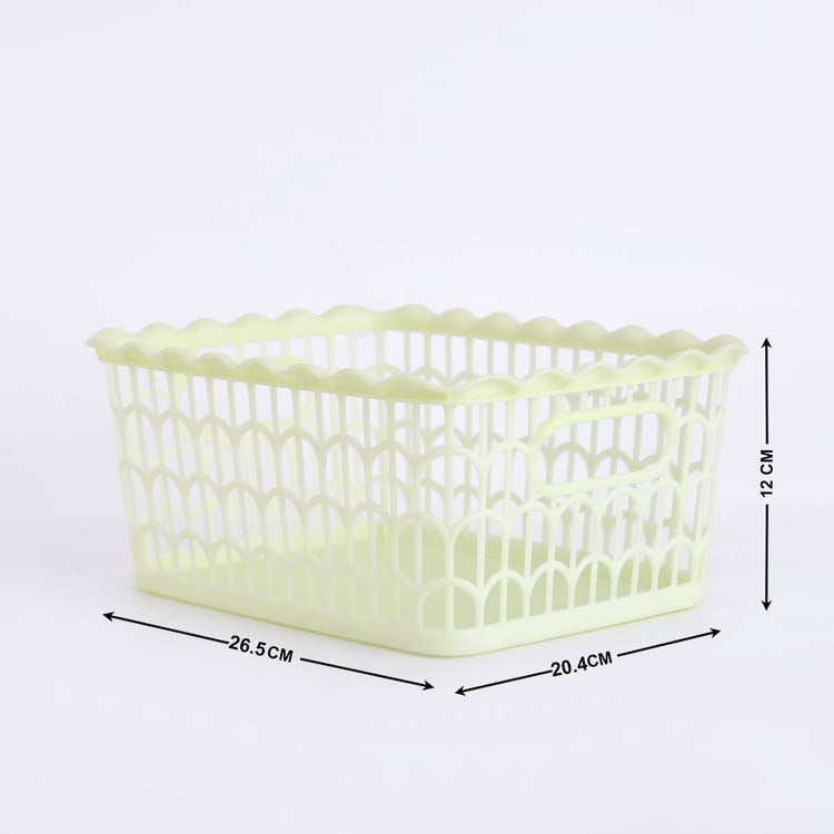 Corsica Polypropylene Scallop Basket - Small