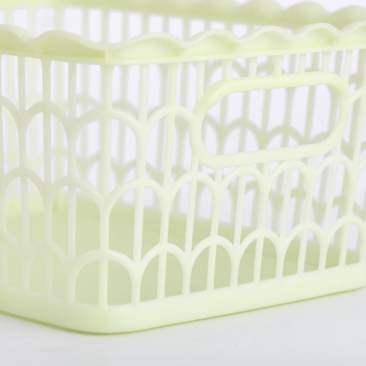 Corsica Polypropylene Scallop Basket - Small